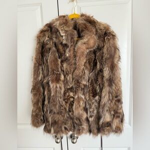 Genuine Raccoon Fur Jacket